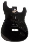 Chicago Classic Strat Body - Agathis schwarz 