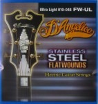 D'Angelico Stainless Steel Flatwound Strings 
