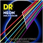 DR Strings HiDef Neon Multi-Color Acoustic 