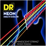 DR Strings HiDef Neon Multi-Color 4-String Bass 
