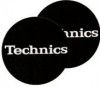 Technics Slipmat Black/White Logo 